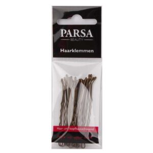 PARSA 26525 juukseklambrid 8 cm/18 tk/pruunid