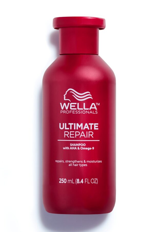 Wella Professionals Ultimate Repair Shampoo STEP 1 šampoon AHA ja omega-9ga, 250ml