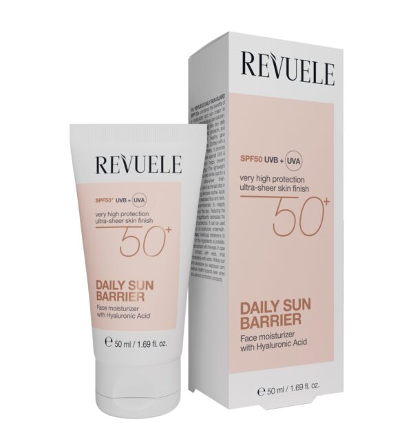 Revuele Daily Sun Barrier Hüaluroonhappega päevakreem SPF50 50ml