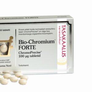 Bio-Chromium Forte Tabletid Ainus Euroopa Liidus Heakskiidetud Kroomipärm, Mis Aitab Hoida Normaalset Veresuhkru Taset N60