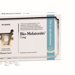 Bio-Melatoniin 1mg Ravimikvaliteediga Melatoniini Tabletid N90