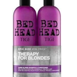 Tigi Bed Head Dumb Blonde blondidele juustele komplekt 750ml + 750ml