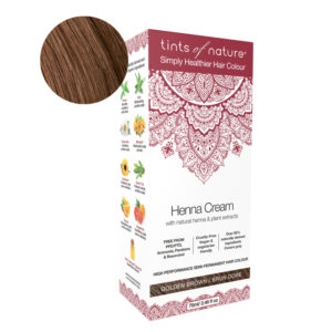 Tints Of Nature Henna Cream Golden Brown Looduslike henna- ja taimeekstraktidega kergvärv, kuldpruun