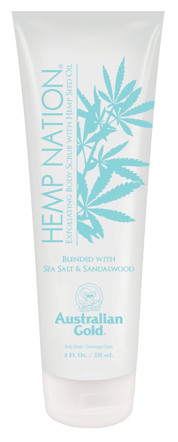 Australian Gold Hemp Nation Sea Salt &Sandalwood Body Scrub kehakoorija 235ml