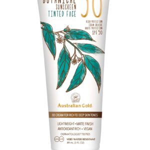 Australian Gold Botanical SPF 50 Tinted Face Rich- Deep tooniv kreem 88ml