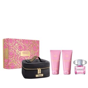 Versace Bright Crystal komplekt EdT 90ml+Dušigeel 100ml+Ihupiim 100ml+kosmekoetikakott
