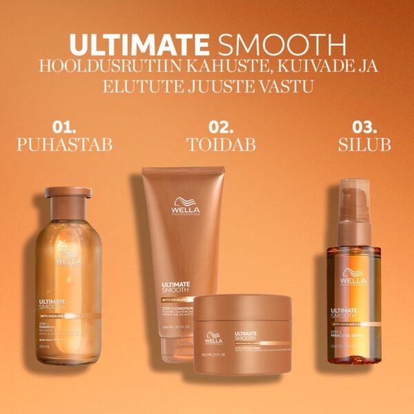 Wella Professionals Ultimate Smooth palsam skvalaani ja oomega-9-rasvhappega 200ml - Image 3