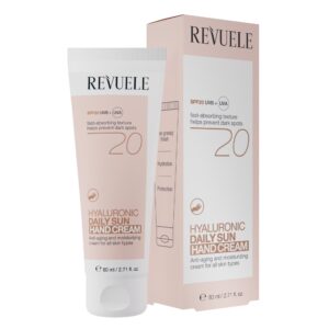 Revuele Daily Sun Hand Cream Hüaluroonhappega kätekreem SPF20 80ml