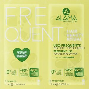 Alama Frequent Minipakk igapäevakseks kasutamiseks Šampoon 12ml + Palsam 12ml