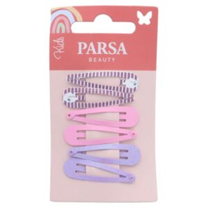 Parsa Beauty Värviline Laste Juukseklamber 4tk